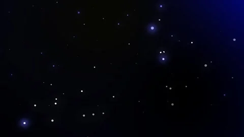 Blue glitter particles background with shining neon dust going up Video stock 310368490