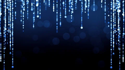 Blue Glitter Particles Motion Stock Footage 97895960