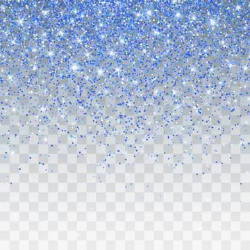 Blue glitter sparkle on a transparent background. Vibrant background with twi 스톡 일러스트