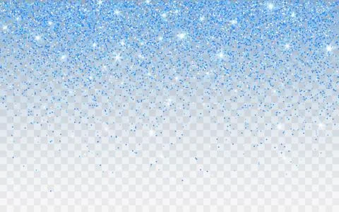Blue glitter sparkle on a transparent background. Blue vibrant background wit 스톡 일러스트
