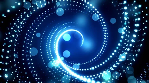Blue Glitter Twirls Stock Footage 94855869