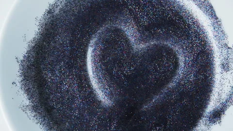 Blue glitter vintag Stock Footage 260388731