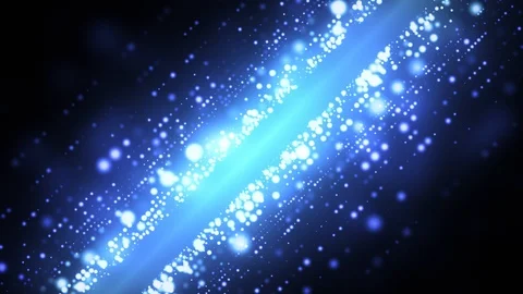 Blue Glittering Depth Lights Stock Footage 94855798
