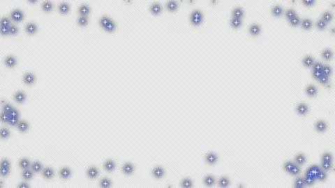 Blue glittering frame animation with particles on transparent background. Stock Footage 311368192