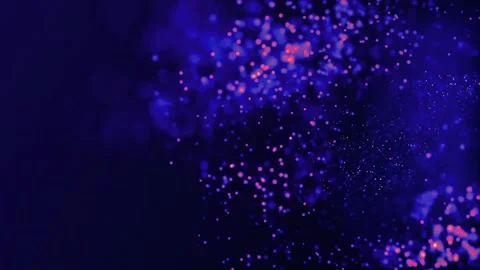 Blue Glittering Particles Animation Loop... | Stock Video | Pond5
