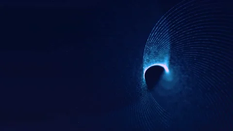 Blue Glittering Particles Animation Loop 1 Stock Footage 229706879