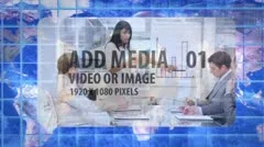 Blue Global Economy animation Stock After Effects