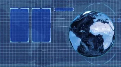 Blue Global Markets animation Stock After Effects