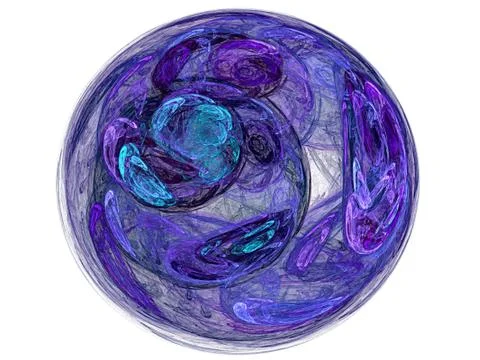 Blue globe and white background Stock Illustration