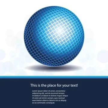 Blue Globe Design Vector Illustrazione stock