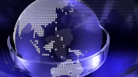 Blue Globe - HD LOOP  Video stock 60242635