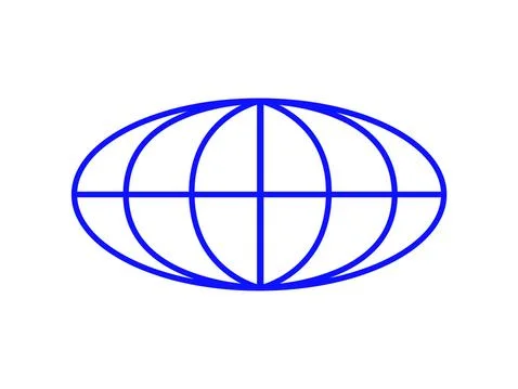 Blue globe icon Stock Illustration