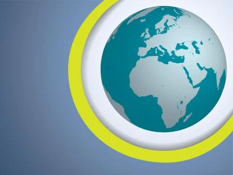 Blue globe Stock Illustration