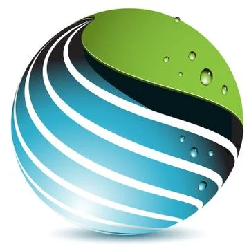 Blue globe Stock Illustration