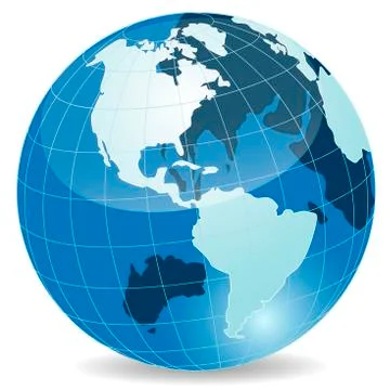 Blue Globe Stock Illustration
