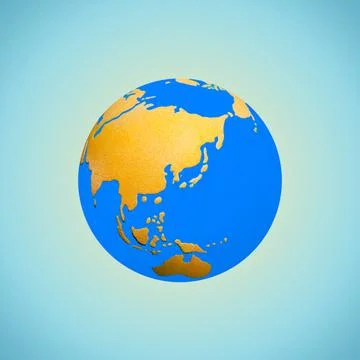 A blue globe Stock Illustration