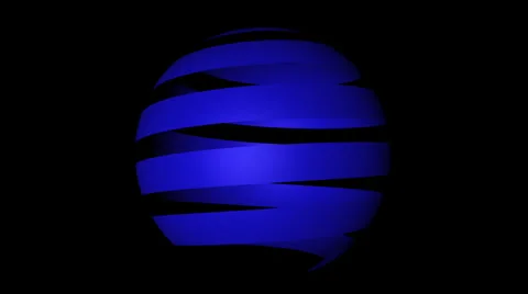 Blue Globe - Logo Element LOOPABLE/Keyable 動画素材 26735276