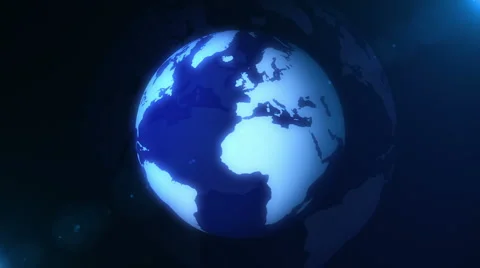 Blue Globe Loop Vídeo Stock 2760287