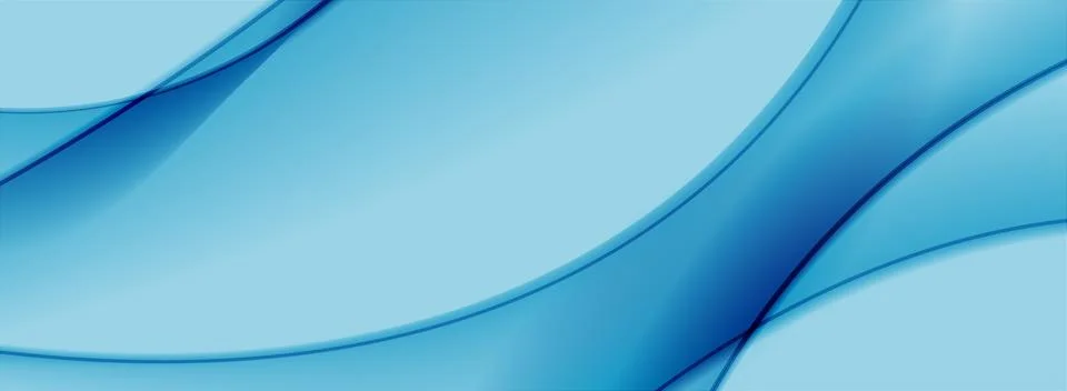 Blue glossy blurred elegant waves abstract background 스톡 일러스트