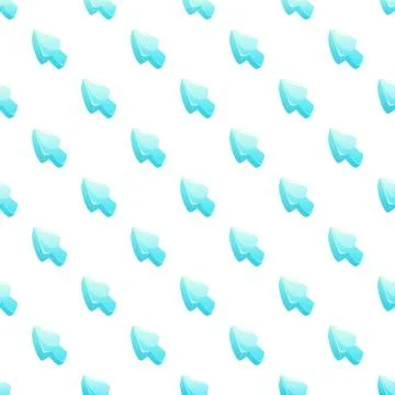Blue glossy computer mouse cursor pointer seamless pattern Stock Illustration
