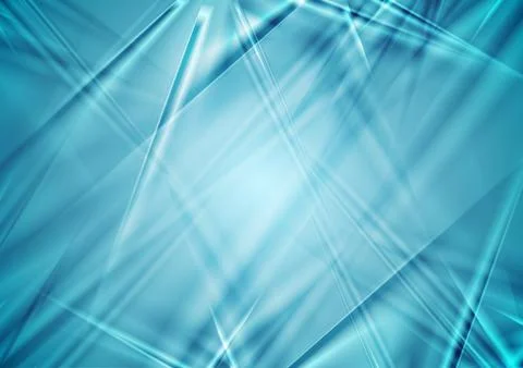 Blue glossy rays abstract shiny background 스톡 일러스트