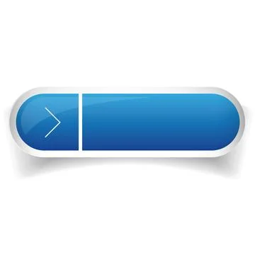 Blue glossy web bar button vector 库存插图