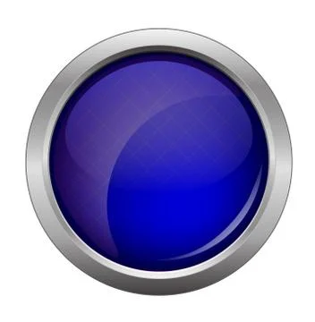 Blue glossy web button, beautiful Internet button Stock Illustration