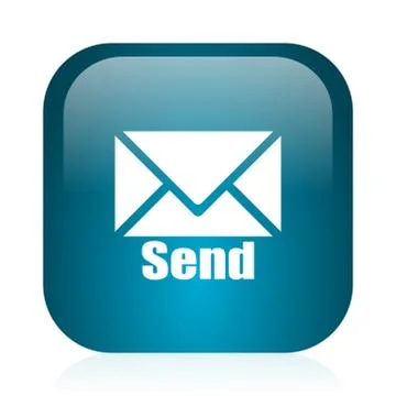 Blue glossy web icon Stock Illustration