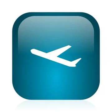 Blue glossy web icon Ilustración de archivo