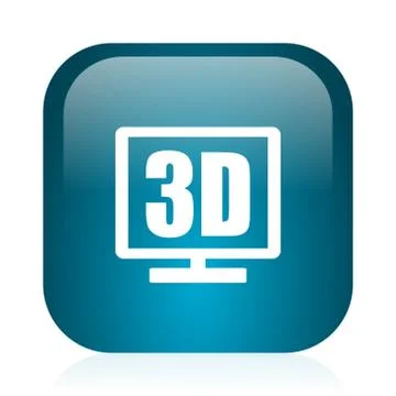 Blue glossy web icon イラスト素材