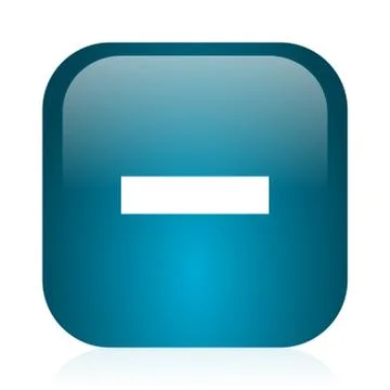 Blue glossy web icon Stock Illustration