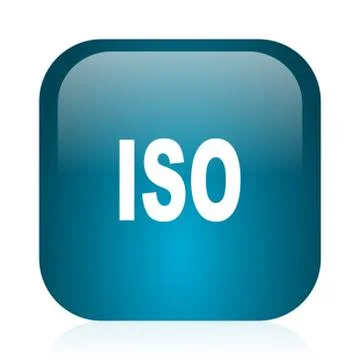 Blue glossy web icon Stock Illustration