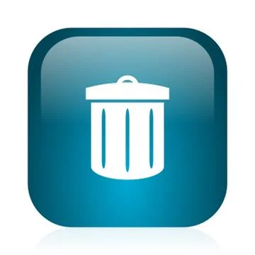 Blue glossy web icon Stock Illustration