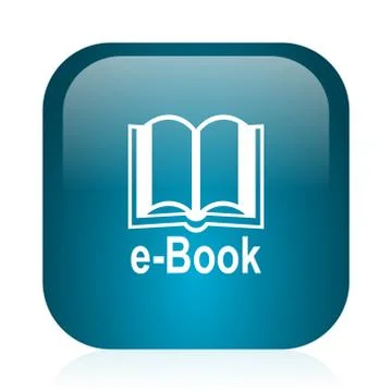 Blue glossy web icon Stock Illustration