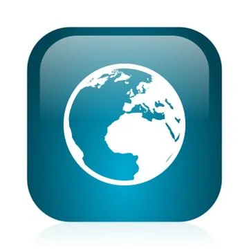 Blue glossy web icon イラスト素材