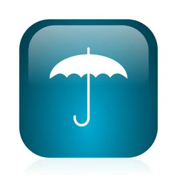 Blue glossy web icon Illustrazione stock