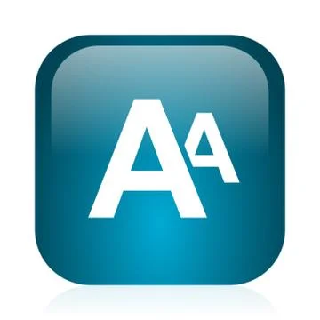 Blue glossy web icon Stock Illustration