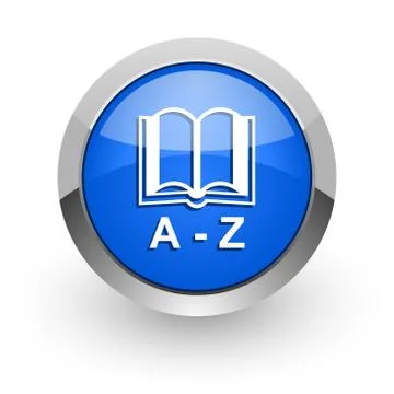 Blue glossy web icon Stock-Illustration