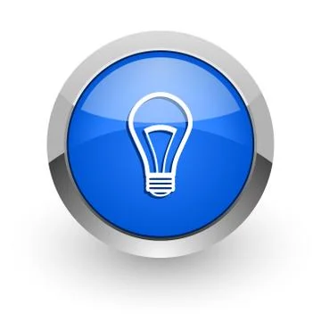Blue glossy web icon Stock-Illustration