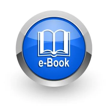 Blue glossy web icon Stock Illustration