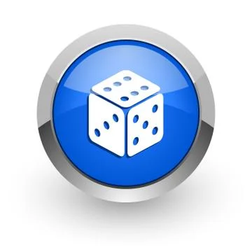 Blue glossy web icon 库存插图