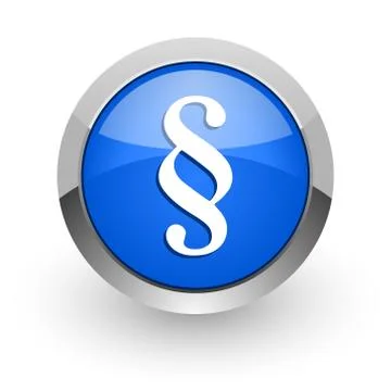 Blue glossy web icon Illustrazione stock