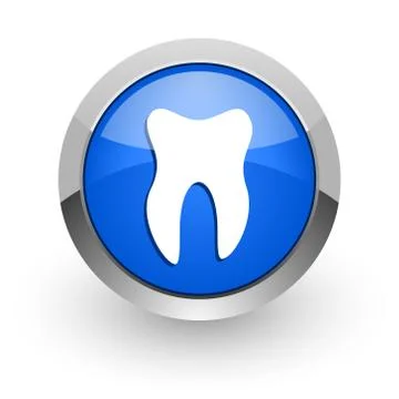 Blue glossy web icon Stock Illustration
