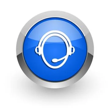 Blue glossy web icon Stock-Illustration