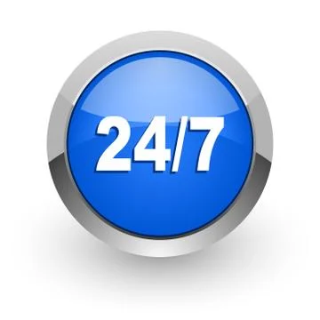 Blue glossy web icon Stock-Illustration