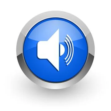 Blue glossy web icon Stock Illustration