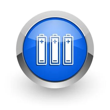 Blue glossy web icon 库存插图