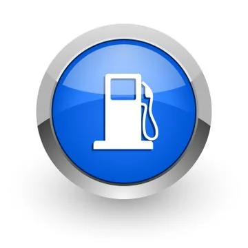 Blue glossy web icon 库存插图