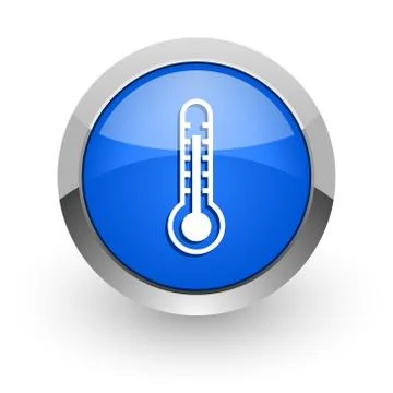 Blue glossy web icon 库存插图