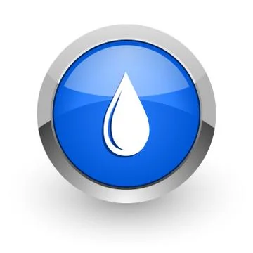 Blue glossy web icon Illustrazione stock